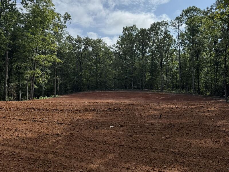 Graded, build-ready lot prepared for construction
